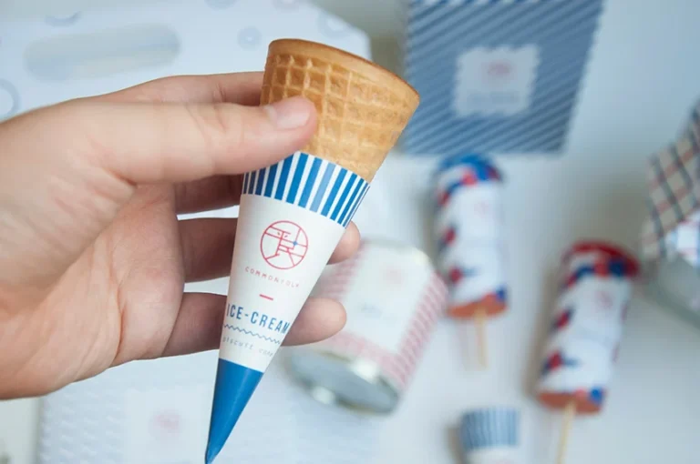 Custom Cone Sleeves for Modern Ice Cream Branding Custom Cone Sleeves for Modern Ice Cream Branding